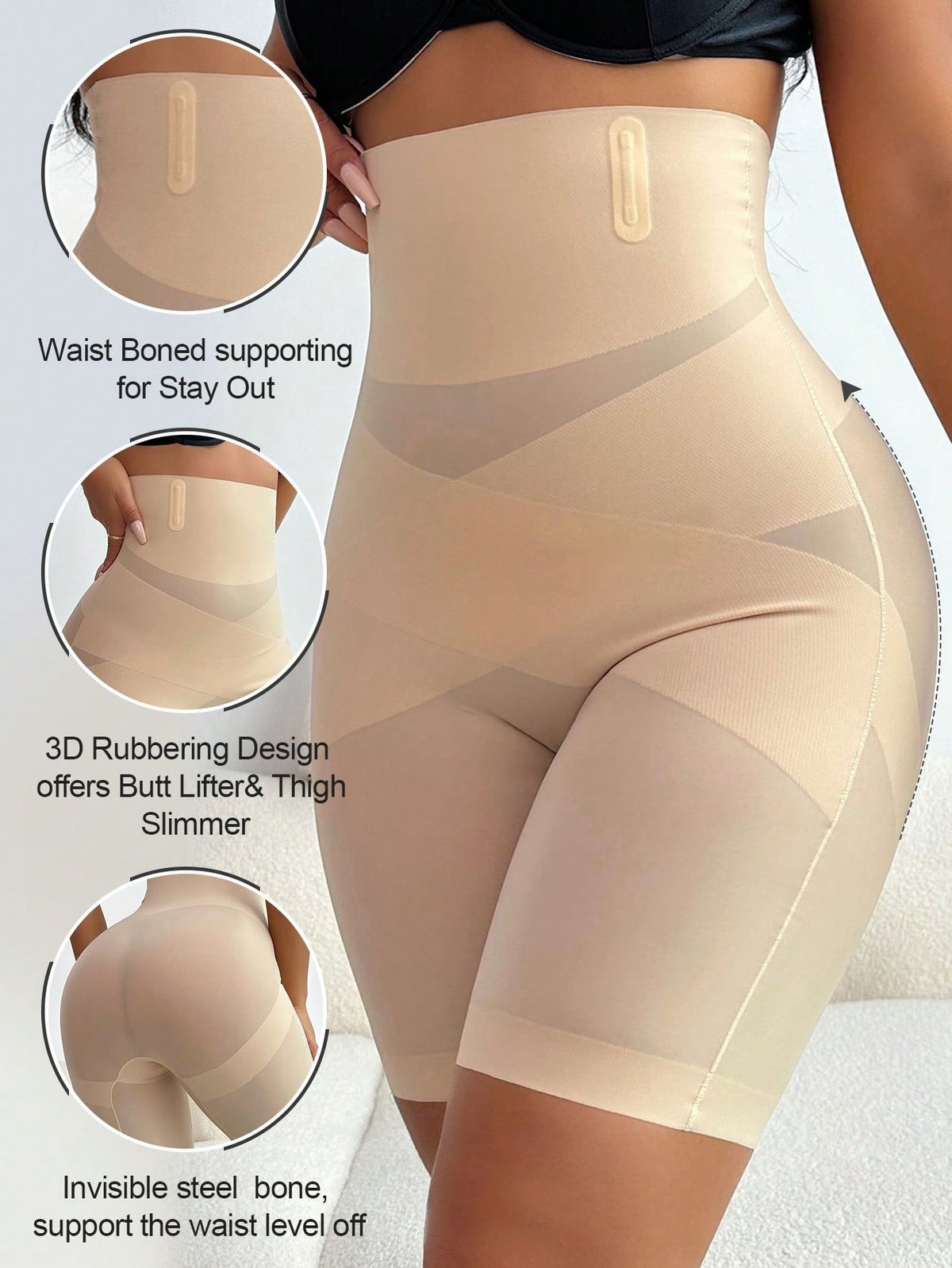4-in-1 Shaper - Quick Slim Shape Wear Tummy, Back, Thighs.
