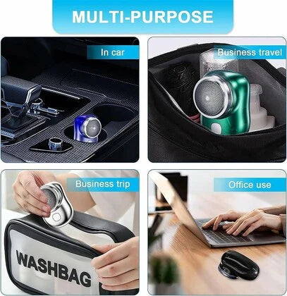 Mini Electric Shaver Portable Electric Shaver, Pocket Portable Electric Shaver Wet and Dry USB Mini Shavers for Men, Electric Mini Shaver Portable Electric Shaver for Home, Car, Travel (1PC)